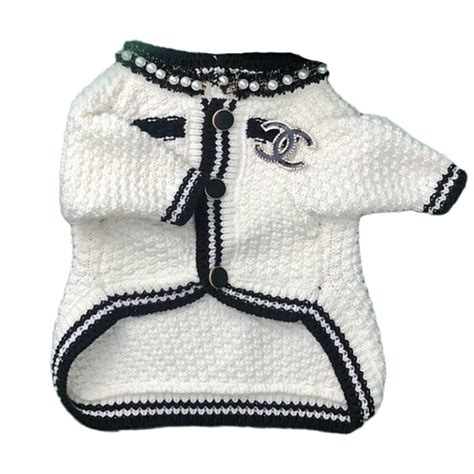 designer dog clothes chanel|chanel small dog carrier.